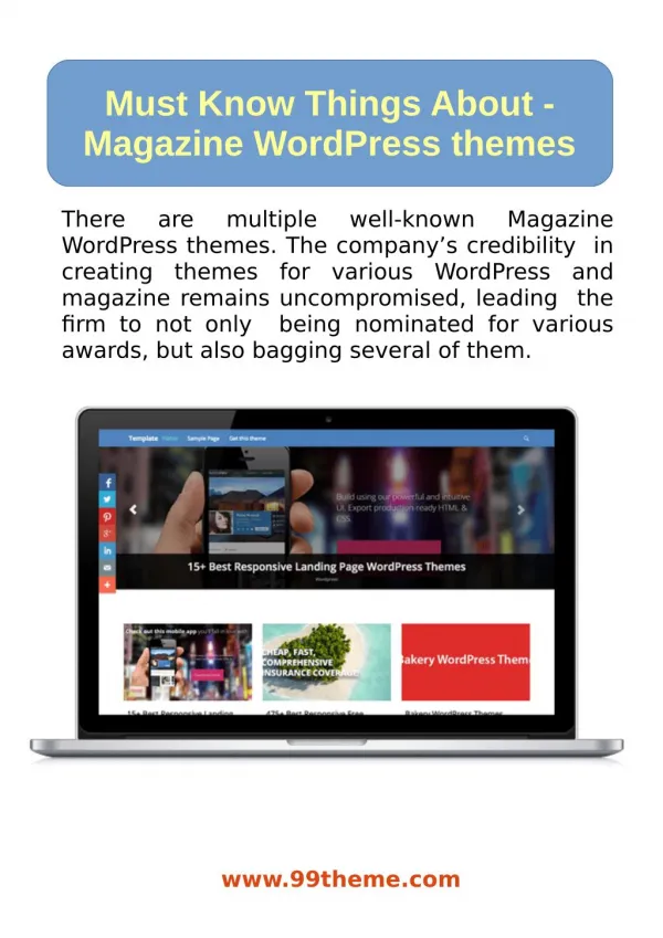 Must Know Things About Magazine WordPress Themes