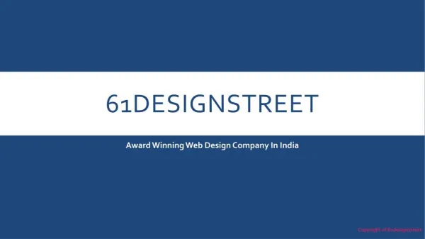 Award Winning Web Design Company 61 - Welcomes You