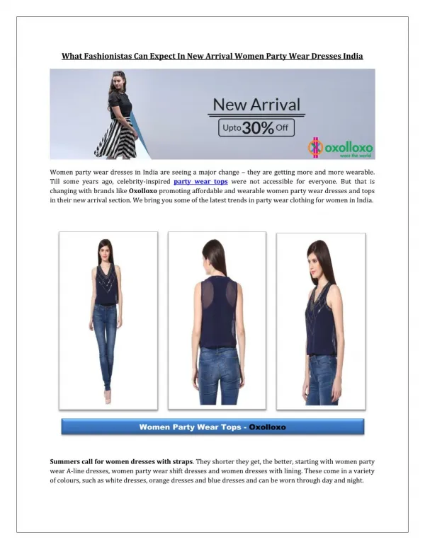 What fashionistas can expect in new arrival women party wear dresses India