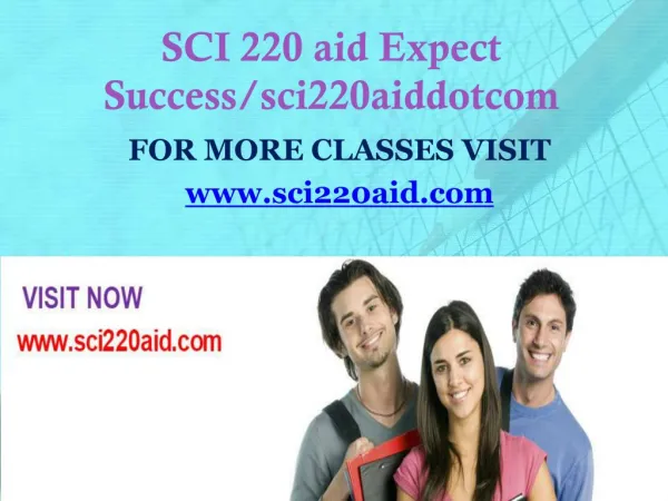SCI 220 aid Expect Success/sci220aiddotcom