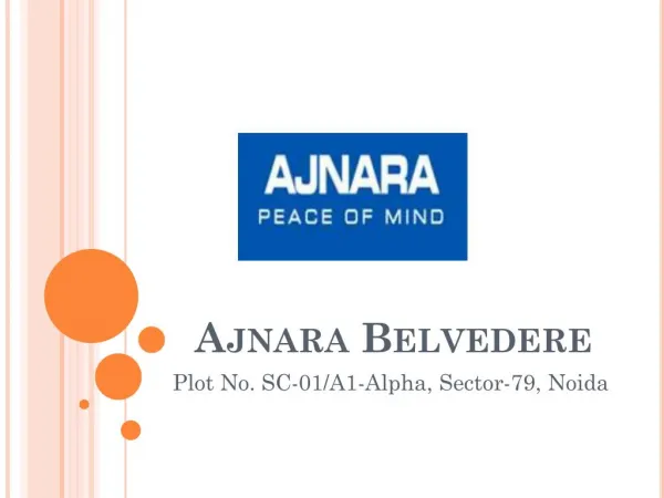 Ajnara Belvedere in Noida - 3 and 4 BHK Apartments