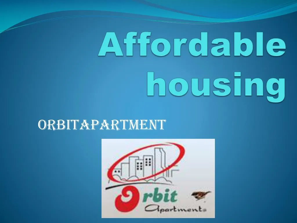 affordable housing