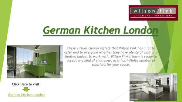 German Kitchen London