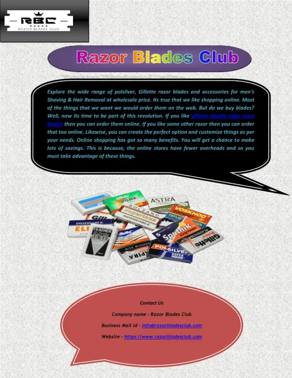 Buy Gillette's Razor Blades Online
