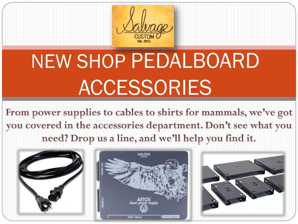 new shop pedalboard accessories