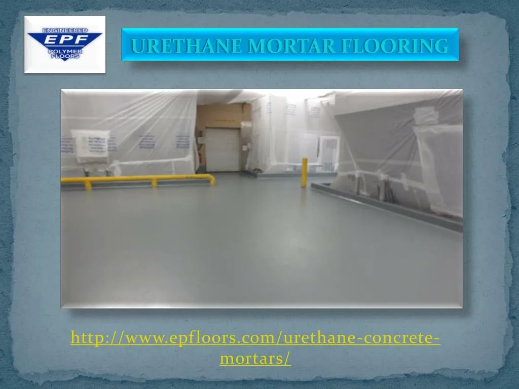 urethane mortar flooring
