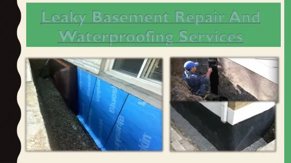 Basement Waterproofing Services Hamilton - Leaky Basement Repair, Wet, And Floor Cracks
