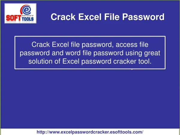 Excel Password Cracker to crack Excel password and recover Excel password