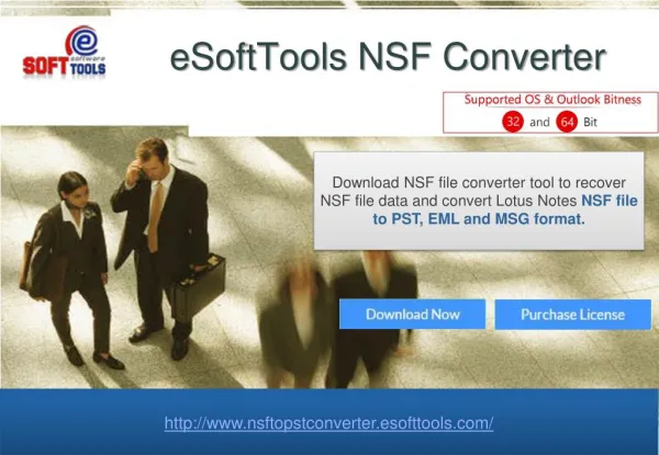 NSF to PST software smartly export NSF file to Outlook, PST,EML,MSG