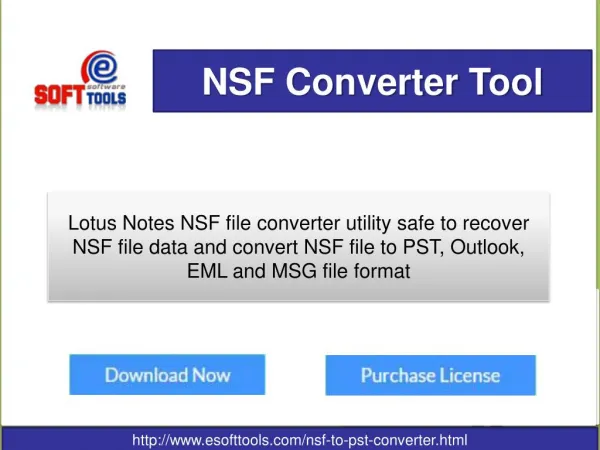 NSF to PST software smartly export NSF file to Outlook, PST,EML,MSG