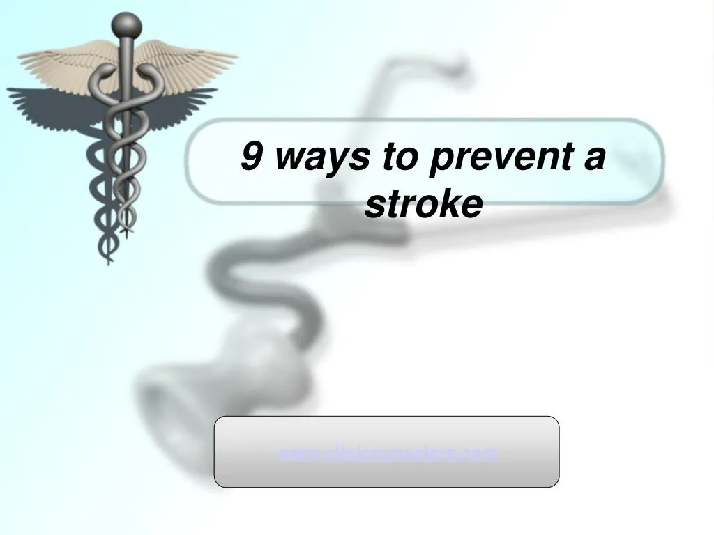 9 ways to prevent a stroke