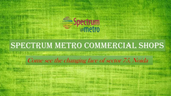 Best Commercial Spaces in Noida at Spectrum Metro