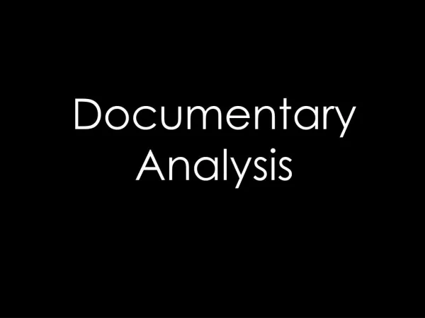 Types of Documentary's- Supersize Me