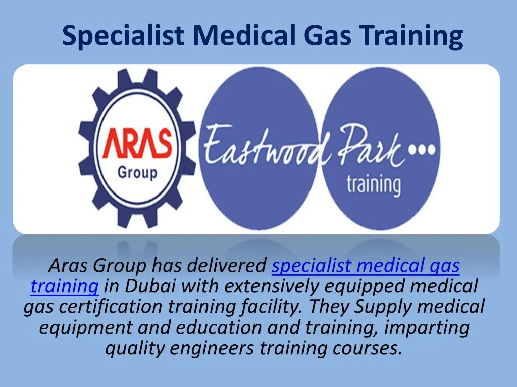 specialist medical gas training