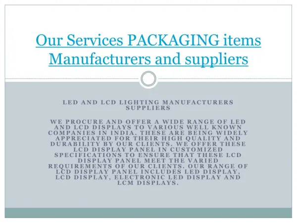 Our Services Ledies Clothing Manufacturers