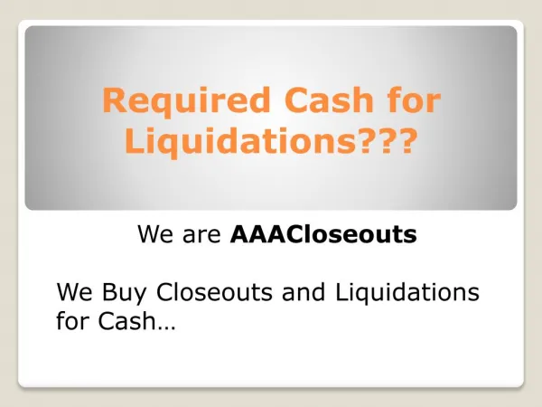 Closeout Liquidators| closeout buyers| close out store
