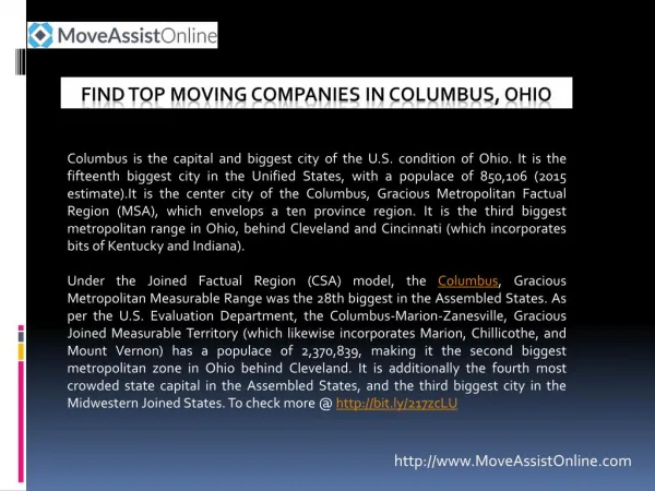 Best Moving Companies in Columbus, Ohio