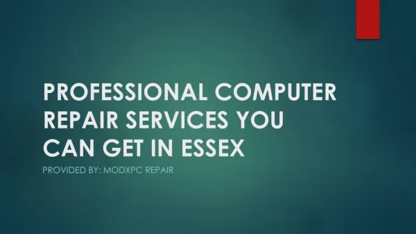 Professional Computer Repair Services You Can Get In Essex