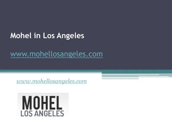 Mohel in Los Angeles - Rabbi Meir Sultan