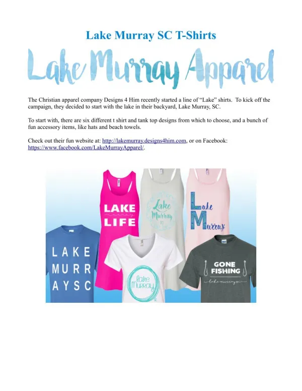 Lake Murray SC T-Shirts