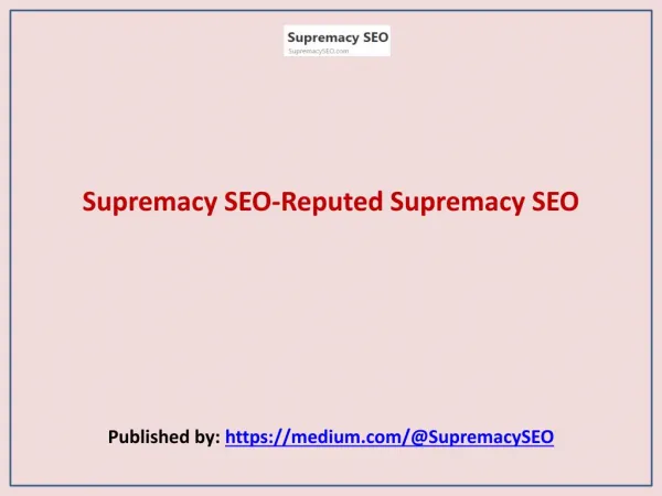 Reputed Supremacy SEO