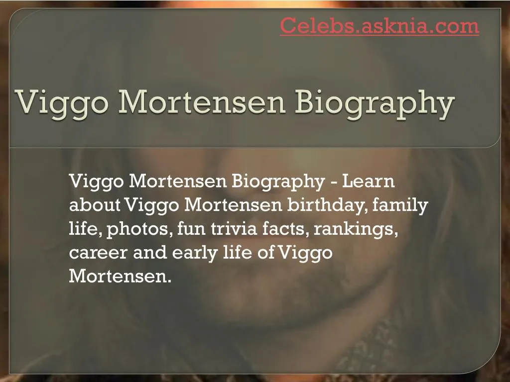 viggo mortensen biography