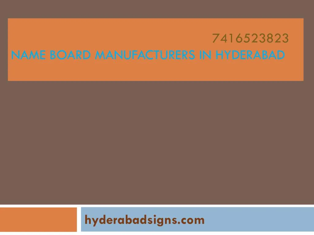 7416523823 name board manufacturers in hyderabad