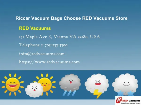 Riccar Vacuum Bags Choose RED Vacuums Store