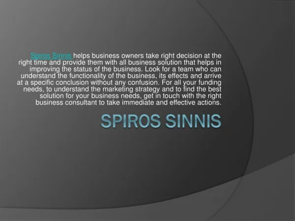 Spiros Sinnis