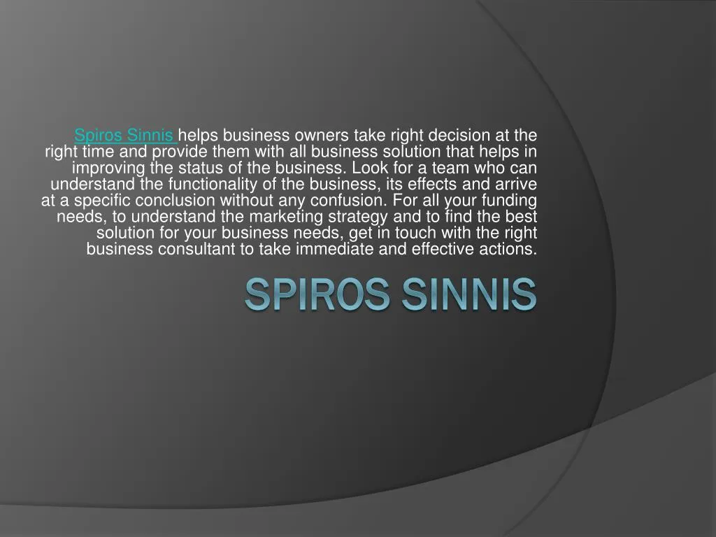 spiros sinnis