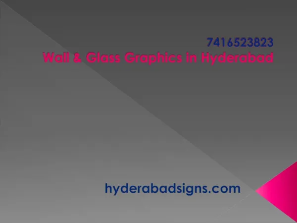 Wall & Glass Graphics in Hyderabad