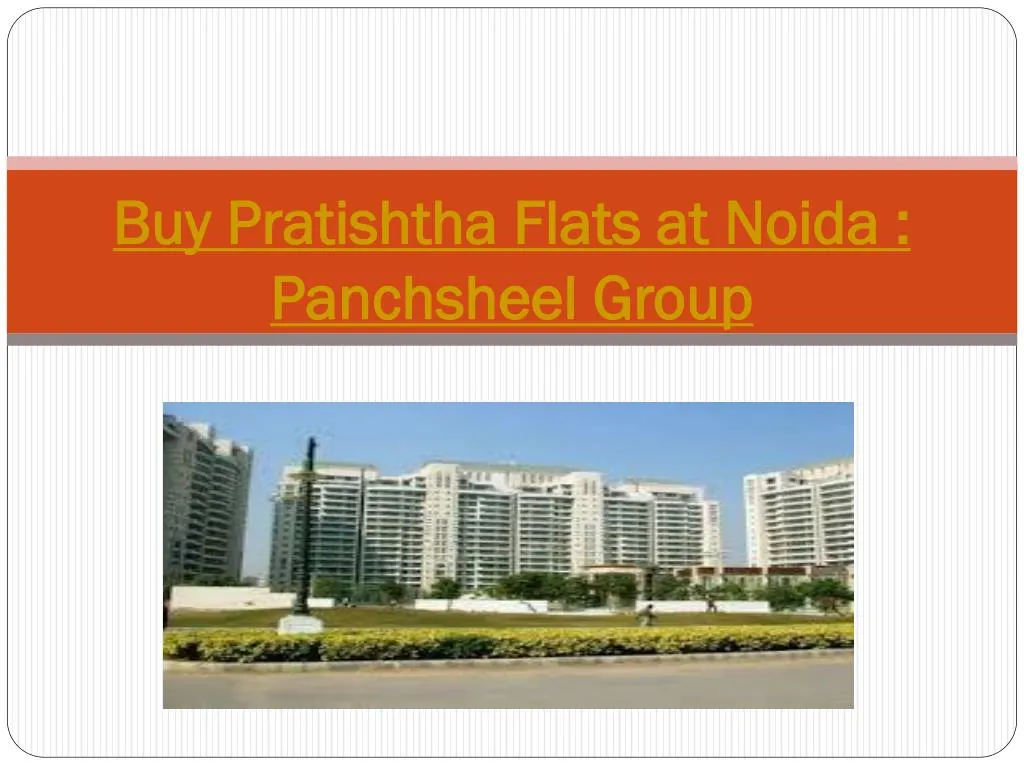 buy pratishtha flats at noida panchsheel group
