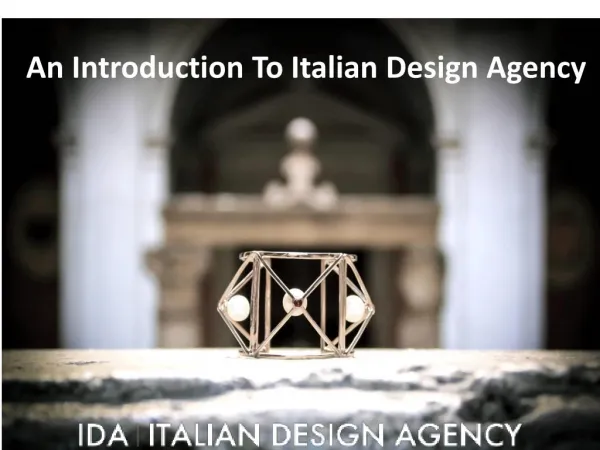 An Introduction To Italian Design Agency