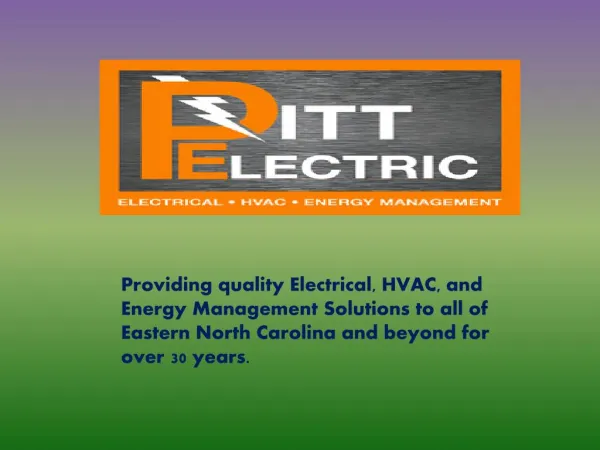 Electrical Construction & Maintenance Service in Greenville NC