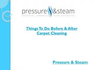 : Things To Do Before & After Carpet Cleaning
