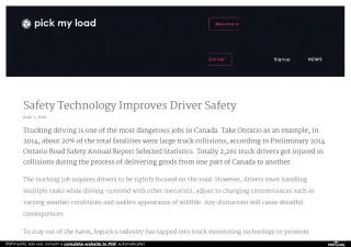 Safety Technology Improves Driver Safety - slide 1