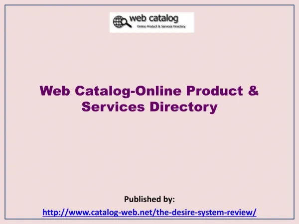 Online Product & Services Directory