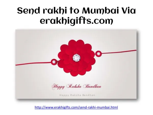 Send rakhi to Mumbai Via erakhigifts.com