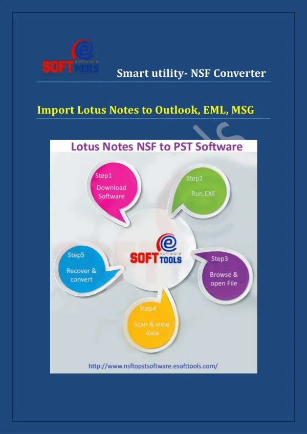 Lotus Notes converter to Outlook utility gives safe conversion NSF to PST file