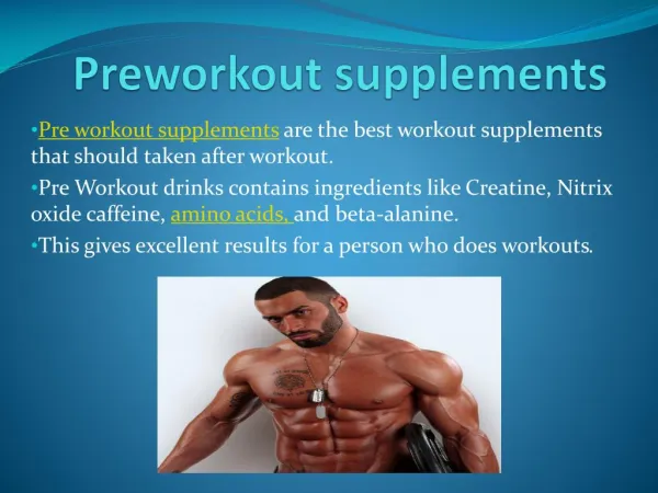 PreWorkout Supplements