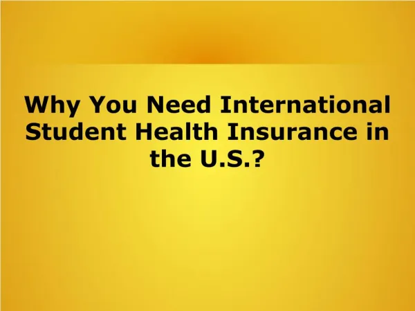 Why You Need International Student Health Insurance in the U.S.?
