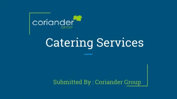 Asian Catering | Indian Wedding Services - Coriander Group
