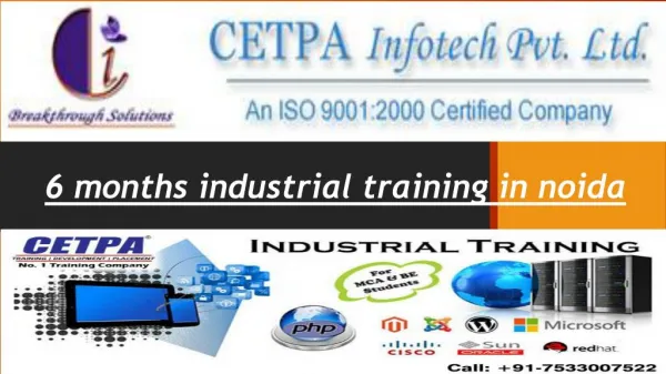 six months industrial training in noida
