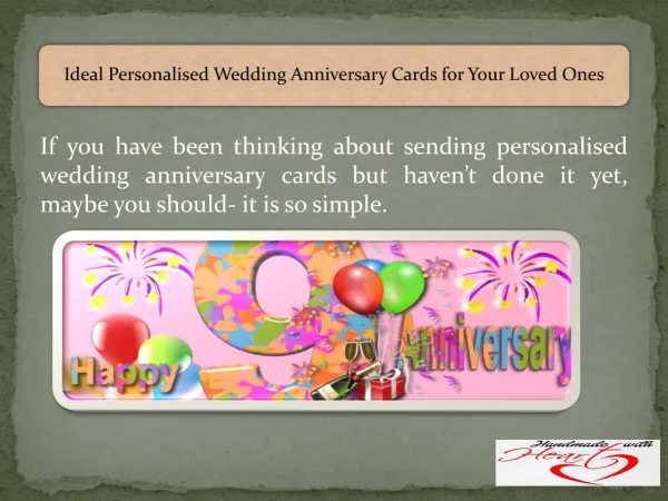 Ideal Personalised Wedding Anniversary Cards for Your Loved Ones