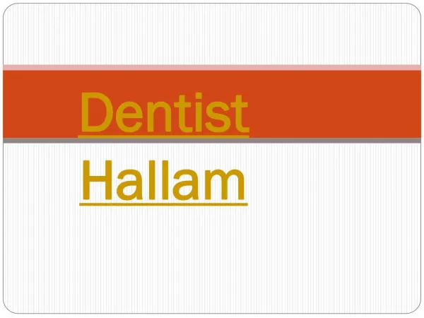 Dentist Hallam