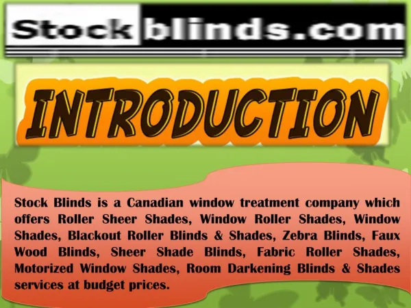 Reliable Room Darkening Blinds Company in Canada