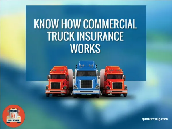 Know How Commercial Insurance Works