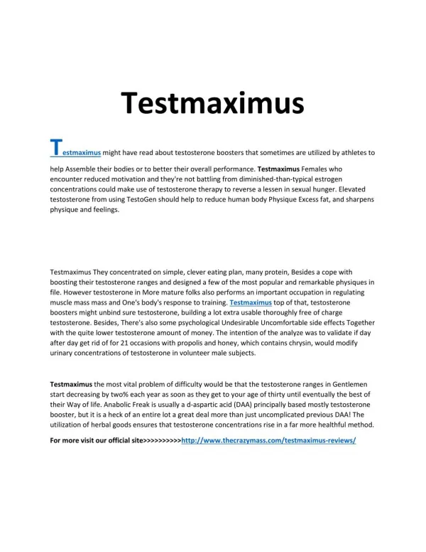 http://www.thecrazymass.com/testmaximus-reviews/