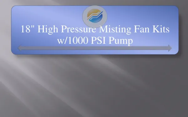 18-High-Pressure-Misting-Fan-Kits-w-1000-PSI-Pump