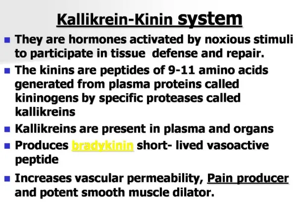 Kallikrein-Kinin system